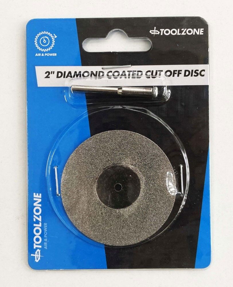 DIAMOND COATED CUT WHEEL 2" WITH 3.2mm SHANK - TOOLZONE KDPHB209 - Image 2