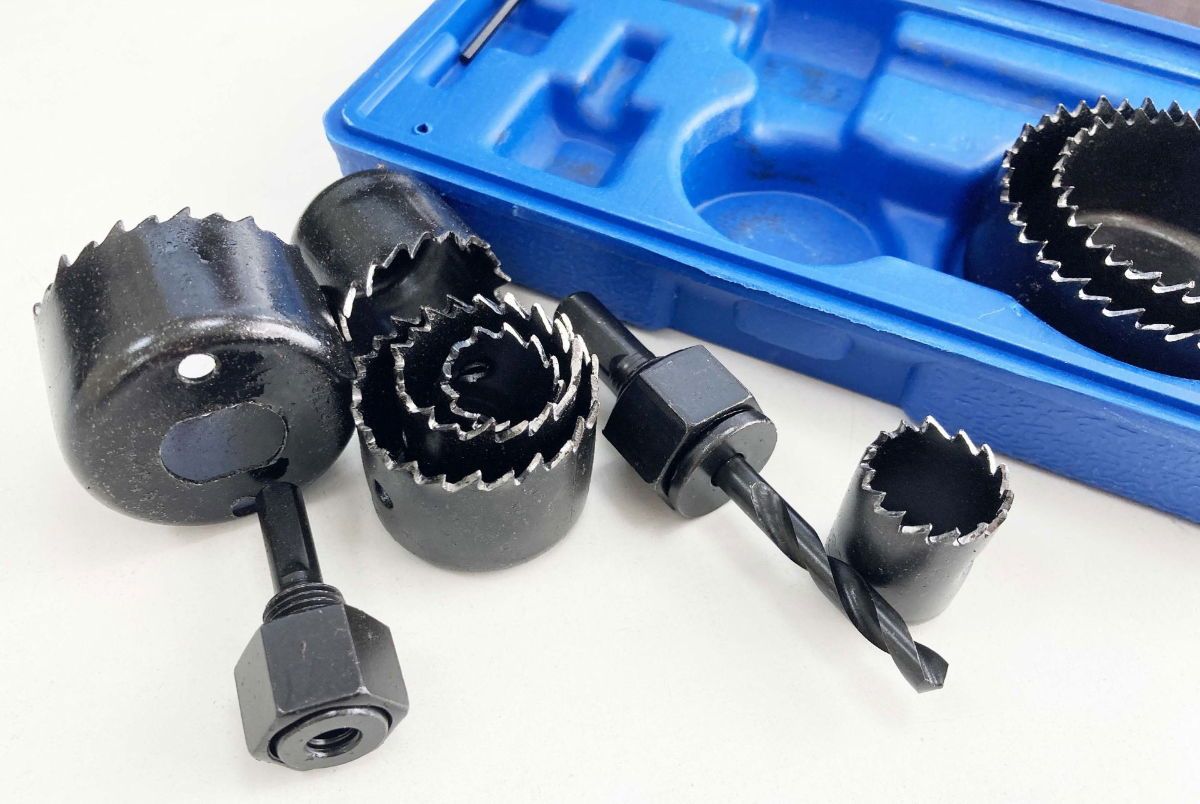 HOLE SAW SET 11pc CARBON STEEL SIZES 19-64mm - TOOLZONE KDPHS032 - Image 5