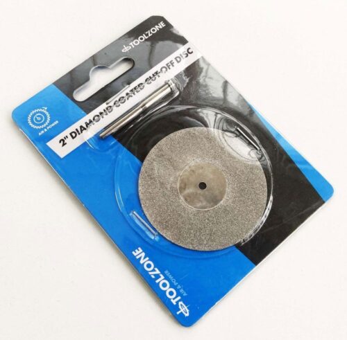 DIAMOND COATED CUT WHEEL 2″ WITH 3.2mm SHANK – TOOLZONE KDPHB209