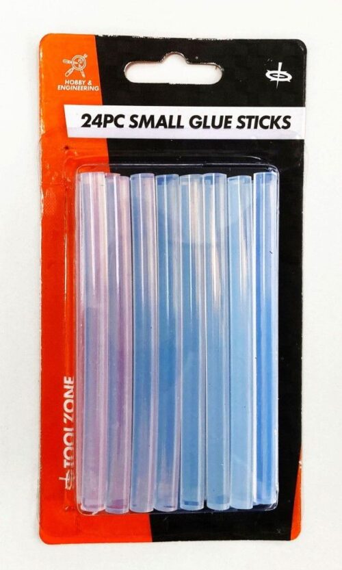 GLUE STICKS 24 PIECES 7.4 x 100mm FOR SMALL HOT MELT GLUE GUNS – TOOLZONE KDPGG010