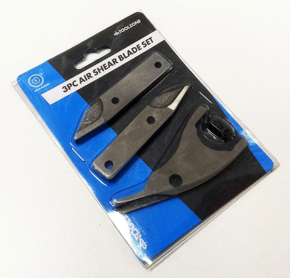 AIR SHEAR SPARE BLADE SET 3pc INCLUDES LEFT RIGHT CENTRE BLADES - TOOLZONE KDPAT093 - Image 2