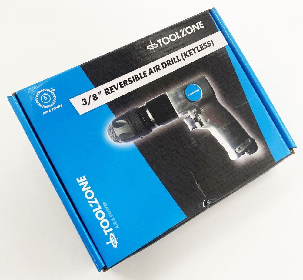 REVERSIBLE AIR DRILL 3/8" CHUCK - TOOLZONE KDPAT018 - Image 2