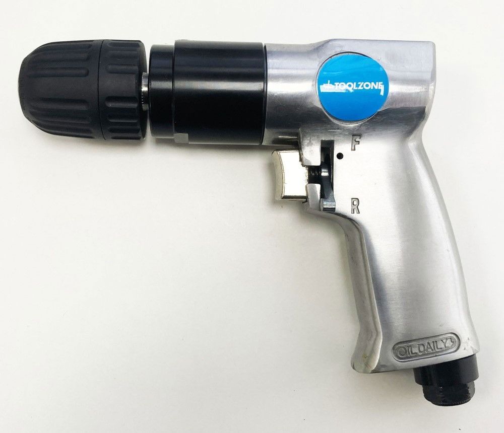 REVERSIBLE AIR DRILL 3/8" CHUCK - TOOLZONE KDPAT018 - Image 4