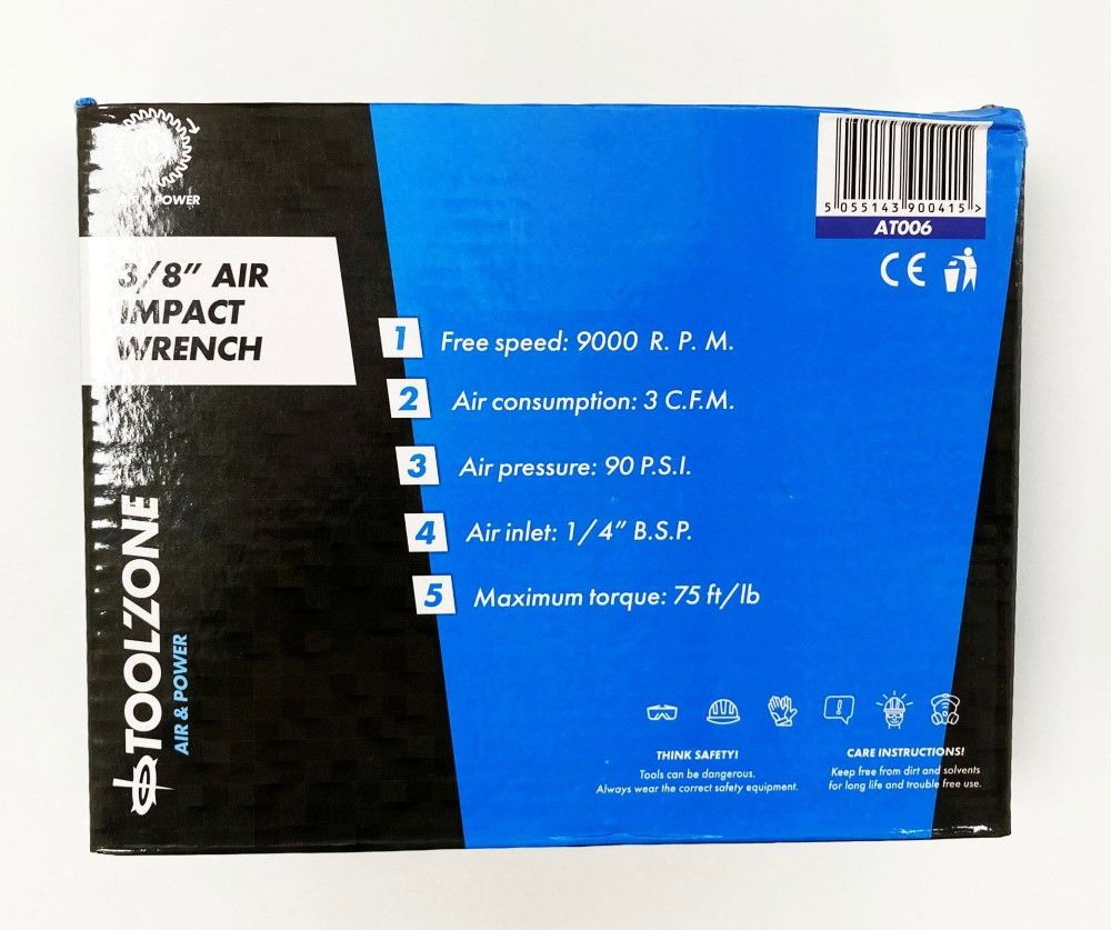 AIR IMPACT WRENCH 3/8" DRIVE - TOOLZONE KDPAT006 - Image 7