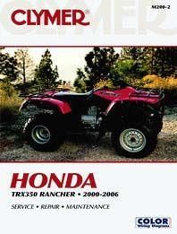 MANUAL 00-06 TRX350 Rancher, CLYMER M200 HONDA ATV