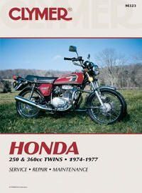 MANUAL Honda 250-360cc 74-77, CLYMER M323 REPAIR Maintenance