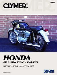 MANUAL Honda 450 & 500cc 65-77, CLYMER M333 REPAIR Maintenance