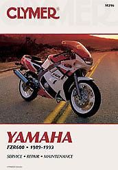 MANUAL Yamaha FZR600 (89-93), CLYMER M396 REPAIR Maintenance