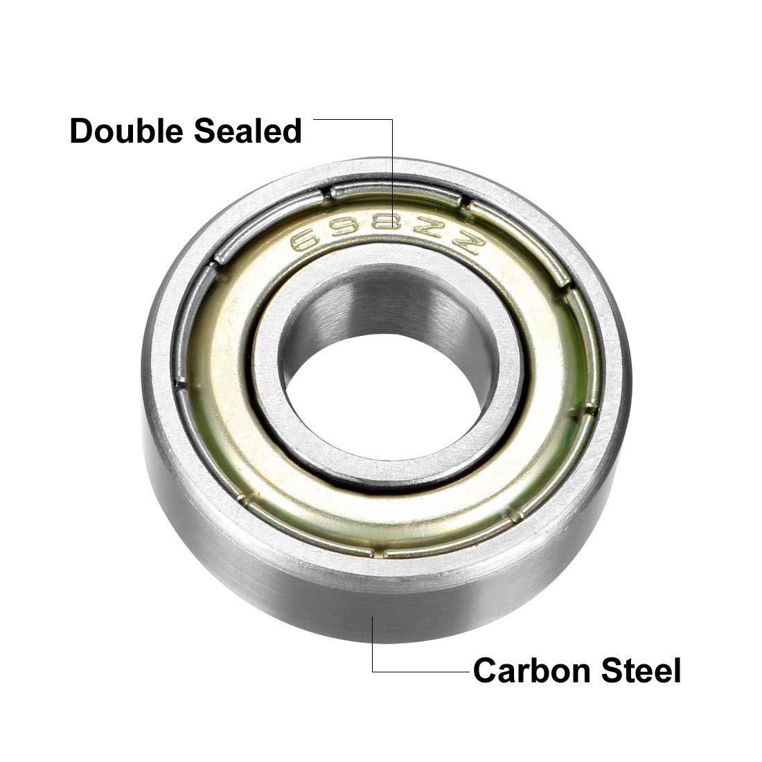 BEARING 698 ZZ 8x19x6 STEEL SEALED, 56-500 - Image 2