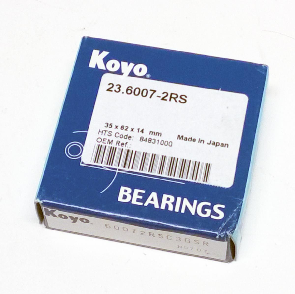 BEARING 6007 C3 2RS KOYO, 35x62x14, PROX 23.6007-2RS, BEA097