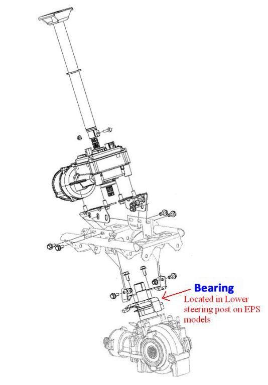 BEARING SEALED STEERING POST CS6205-2RS, 1823467, 1823773 POLARIS, AT-08900 - Image 2