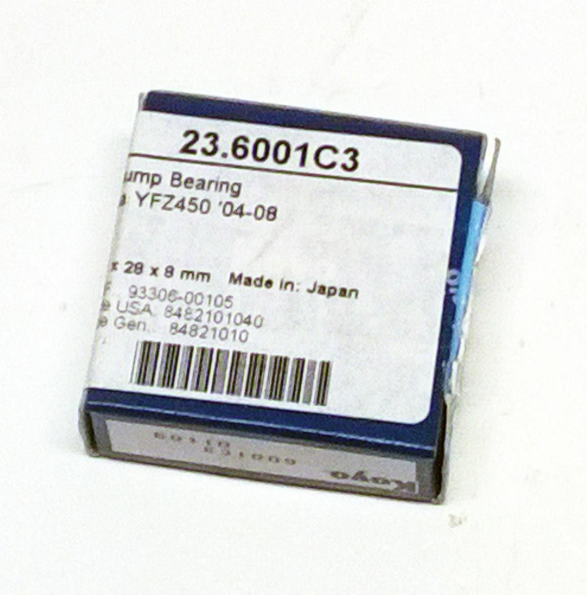 KOYO Bearing 6001 C3 12x28x8, PROX 23.6001C3 YAMAHA, BEA002, 93306-00106-00 - Image 2