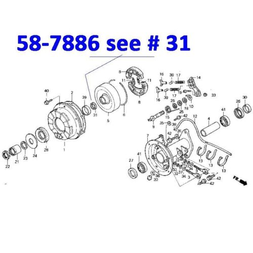 OIL SEAL 38x32x4.4, AT-05837 91351-HB3-004