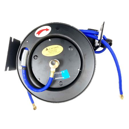 RETRACTABLE AIR HOSE 30ft 3/8″ WORKING PRESSURE 300psi AUTO REWIND – TOOLZONE KDPAT102