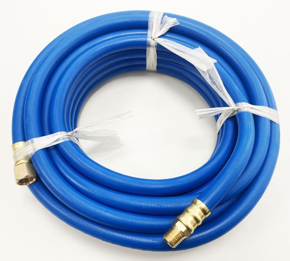 AIR HOSE 10m x 8mm HI VIS 1/4" BSP FITTINGS WORKING PRESSURE 20 bar - TOOLZONE KDPAT038