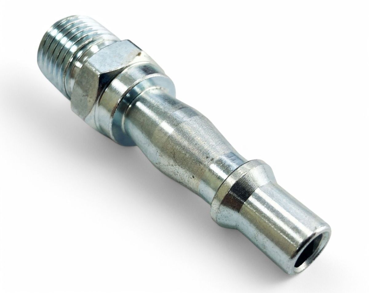 AIR FITTING 1/4" BSP MALE NICKEL PLATED CARBON STEEL - TOOLZONE KDPAT041 - Image 3