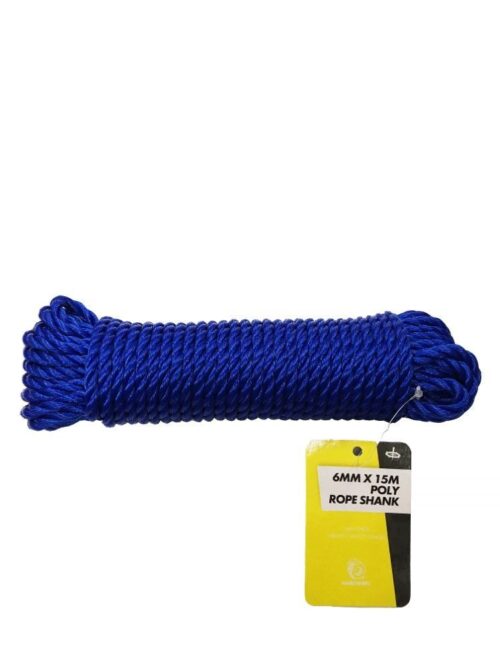 POLY ROPE SHANK 6mm x 15m – TOOLZONE KDPTD014