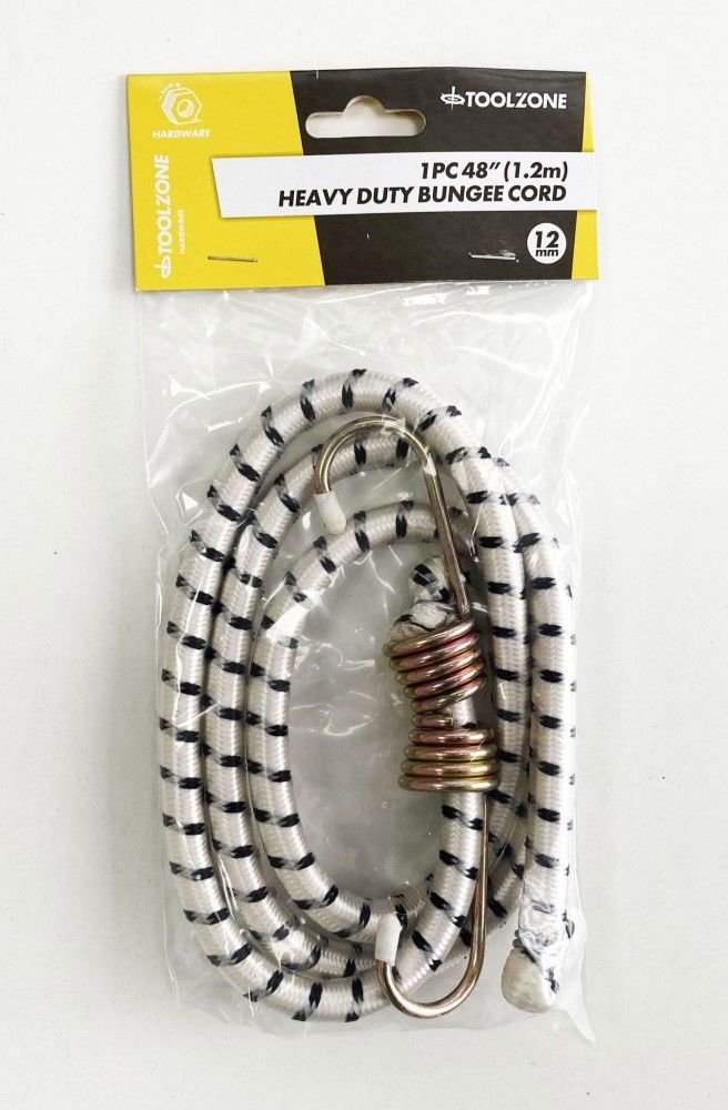 BUNGEE 1PC 48" 12mm WITH HOOKS - TOOLZONE KDPTD003 - Image 2