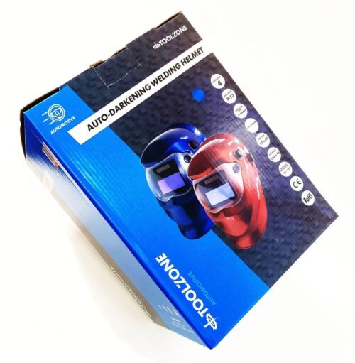 AUTO DARKENING WELDERS HELMET BLUE VARIABLE CONTROL – TOOLZONE KDPWH010B