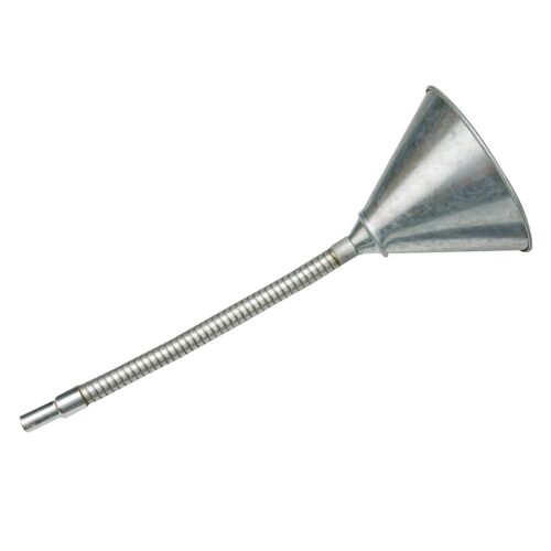 FLEXIBLE STEEL FUNNEL, 150mm diameter 240mm flexible shaft