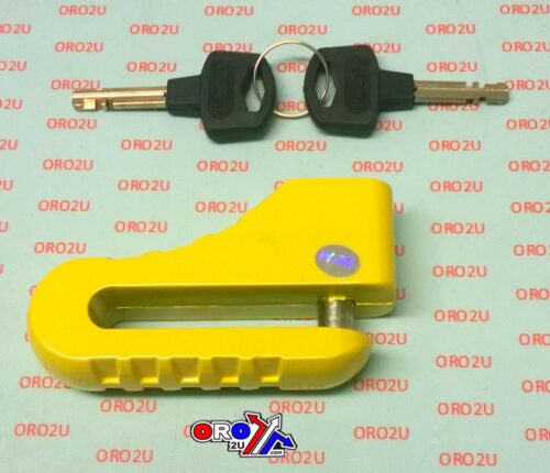 DISC LOCK 10mm PIN YELLOW
