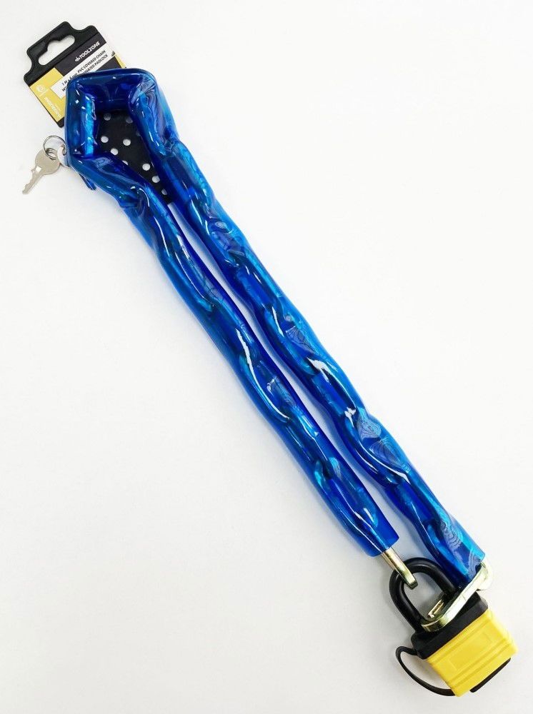 CHAIN PVC 1m x 8mm WITH 50mm LAMINATED PADLOCK - TOOLZONE KDPLK071 - Image 4