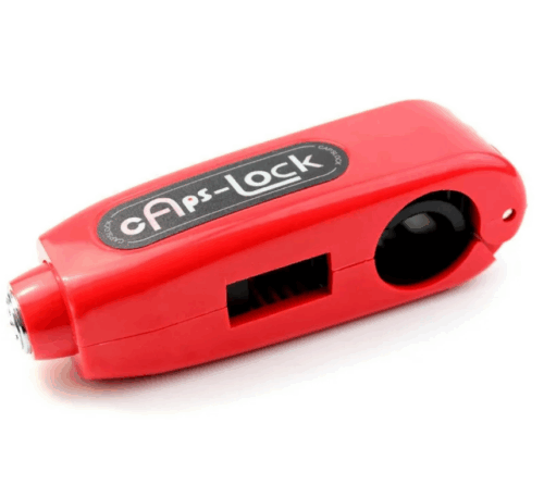 HANDLEBAR GRIP LEVER LOCK â RED â ANTI THEFT SAFETY DEVICE