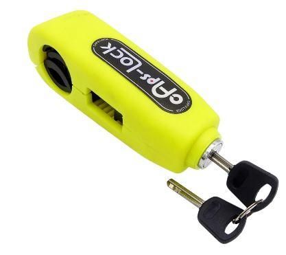 HANDLEBAR GRIP LEVER LOCK â YELLOW â ANTI THEFT SAFETY DEVICE - Image 2