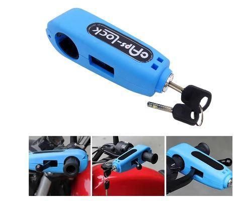 HANDLEBAR GRIP LEVER LOCK â GREEN â ANTI THEFT SAFETY DEVICE