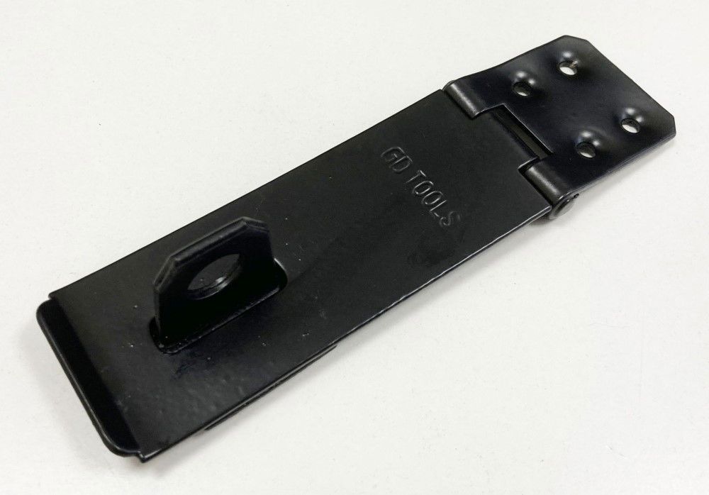 HASP AND STAPLE HEAVY DUTY 4" 100x38mm WITH 8 SCREWS - TOOLZONE KDPLK083 - Image 3