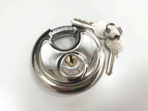 PADLOCK DISC 70mm HARDENED SHACKLE WITH 2 KEYS – TOOLZONE KDPLK050