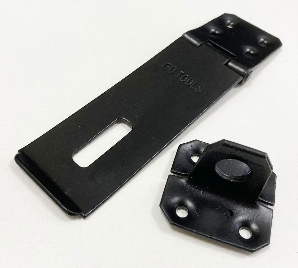 HASP AND STAPLE HEAVY DUTY 4" 100x38mm WITH 8 SCREWS - TOOLZONE KDPLK083 - Image 6