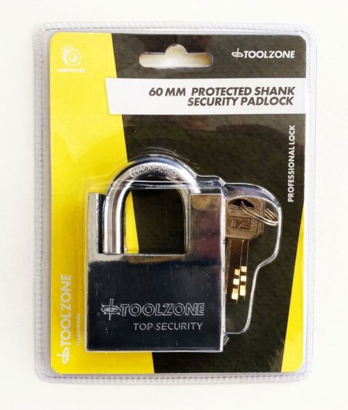 PADLOCK PROTECTED SHACKLE STEEL 60mm WITH 3 KEYS – TOOLZONE KDPLK045