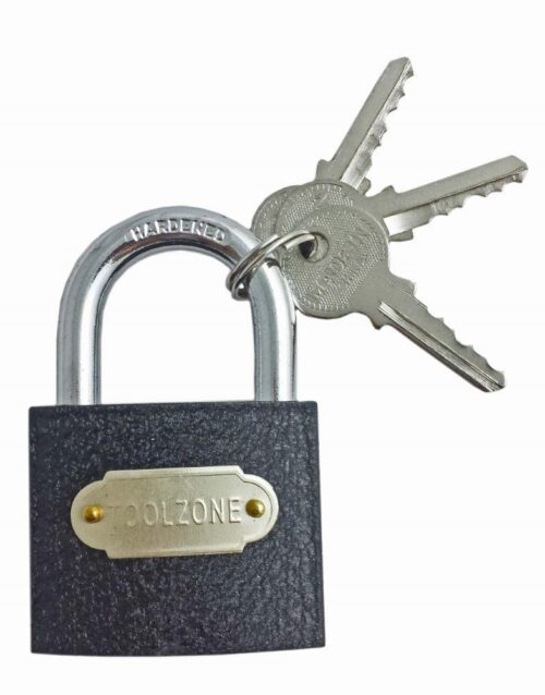 PADLOCK CAST IRON 50mm WITH 3 KEYS – TOOLZONE KDPLK029