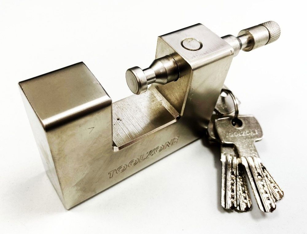 PADLOCK HEAVY DUTY CONTAINER 95mm SHANK 12.85mm WITH 5 KEYS - TOOLZONE KDPLK008 - Image 3