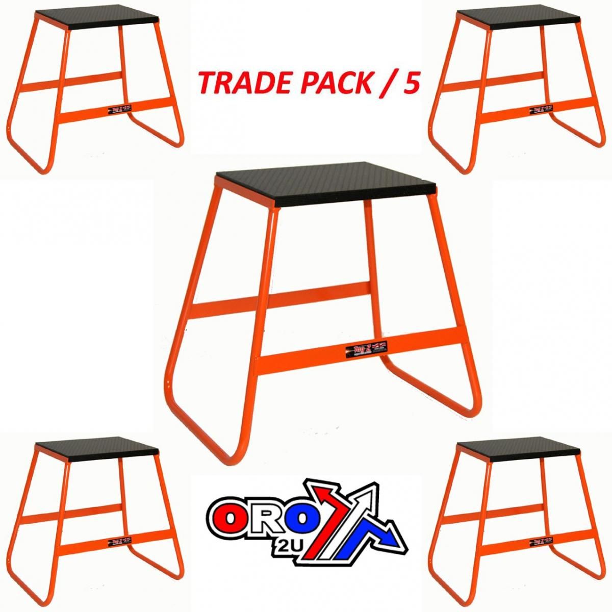TRADE PACK 5 BIKE STANDS ORANG, 440mm TALL, LIGHT WEIGHT, MX, TRADE £16.50 EACH - Image 2