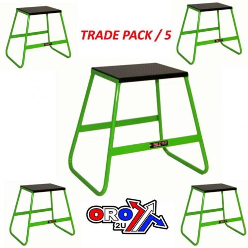 TRADE PACK 5 BIKE STANDS GREEN, 440mm TALL, LIGHT WEIGHT, MX, TRADE Â£16.50 EACH