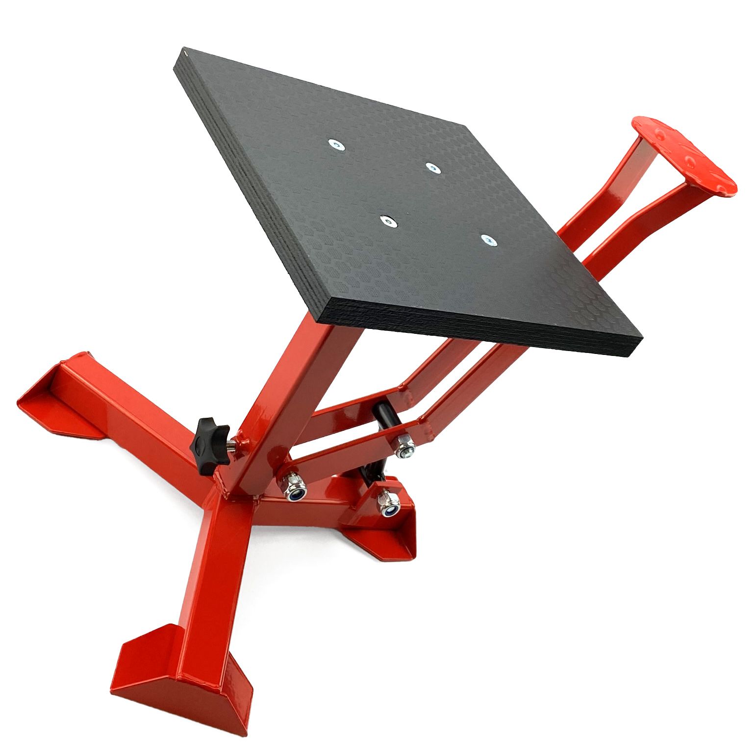 ELITE TRIPOD POP UP STAND, BIG FEET / GLOSS RED / TAG-Z, MX STAND PIT PADDOCK ENDURO