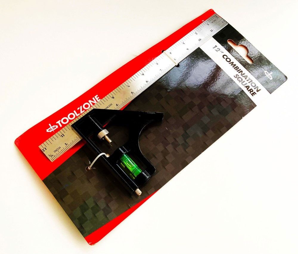 COMBINATION SQUARE 12" METRIC AND IMPERIAL - TOOLZONE KDPWW016 - Image 2