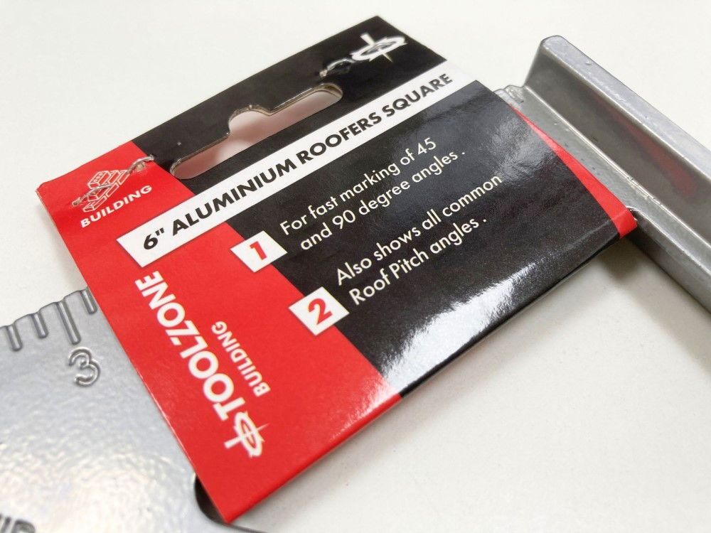 ROOFERS SQUARE ALUMINIUM 6" - TOOLZONE KDPWW023 - Image 3