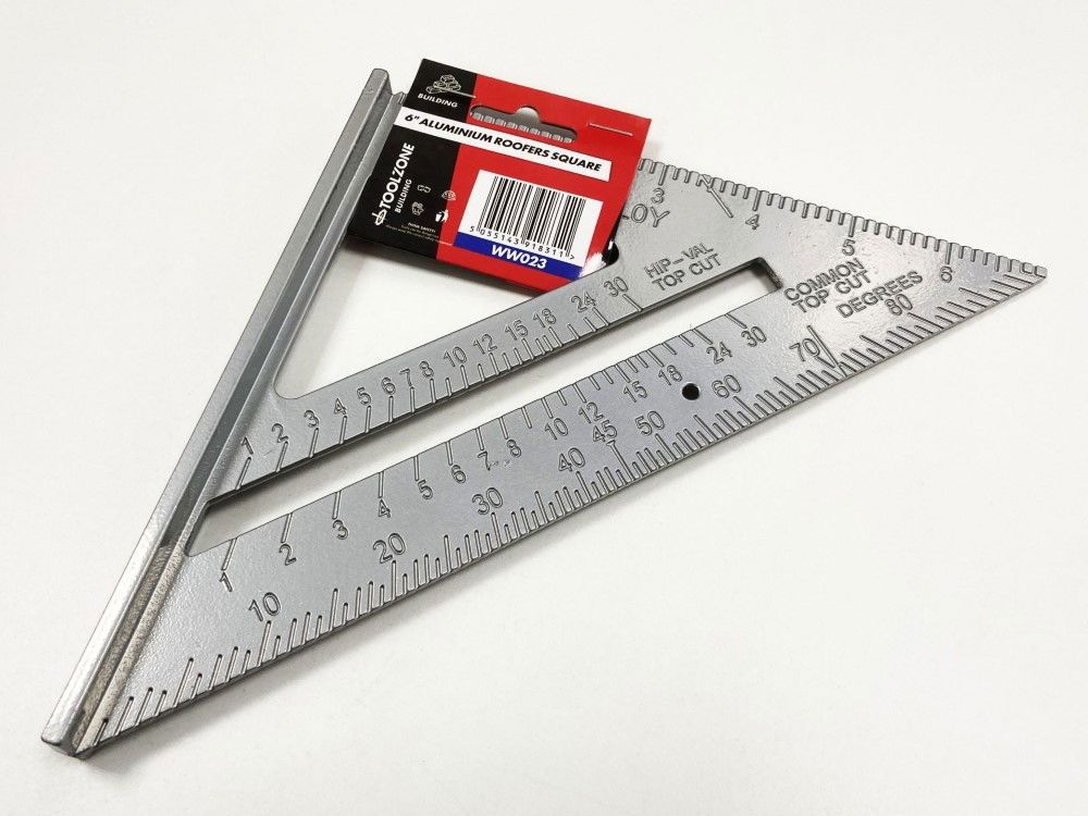ROOFERS SQUARE ALUMINIUM 6" - TOOLZONE KDPWW023 - Image 5