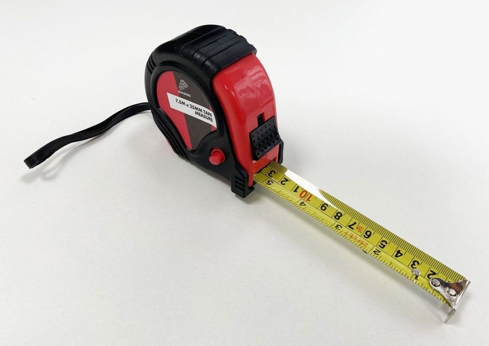 TAPE MEASURE 7.5m x 25mm RUBBER COATED METRIC AND IMPERIAL - TOOLZONE KDPMS124 - Image 3