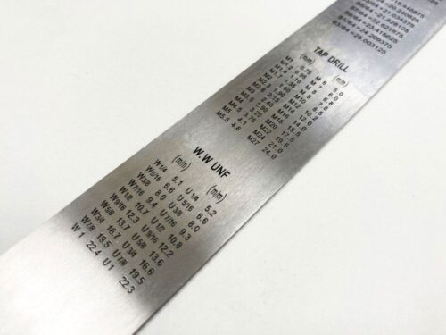 STAINLESS STEEL RULER 24″ 1.2mm THICKNESS METRIC AND IMPERIAL – TOOLZONE KDPMS101