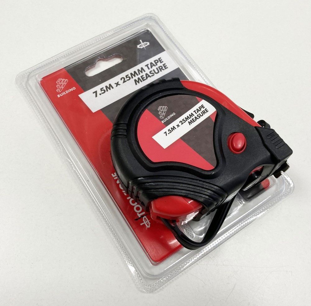 TAPE MEASURE 7.5m x 25mm RUBBER COATED METRIC AND IMPERIAL - TOOLZONE KDPMS124 - Image 4
