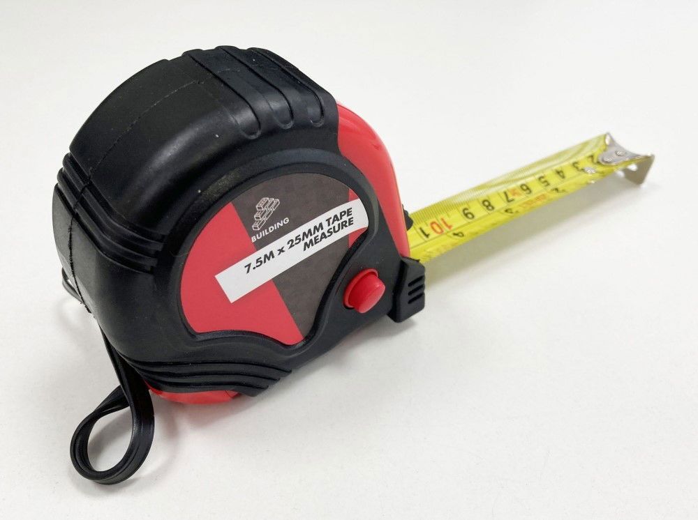 TAPE MEASURE 7.5m x 25mm RUBBER COATED METRIC AND IMPERIAL - TOOLZONE KDPMS124 - Image 5