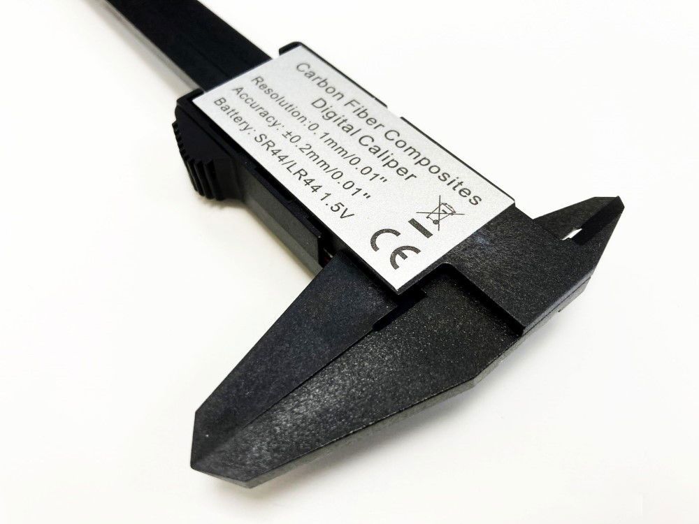 DIGITAL VERNIER CARBON FIBRE 0-150mm 0-6" - TOOLZONE KDPMS052 - Image 2