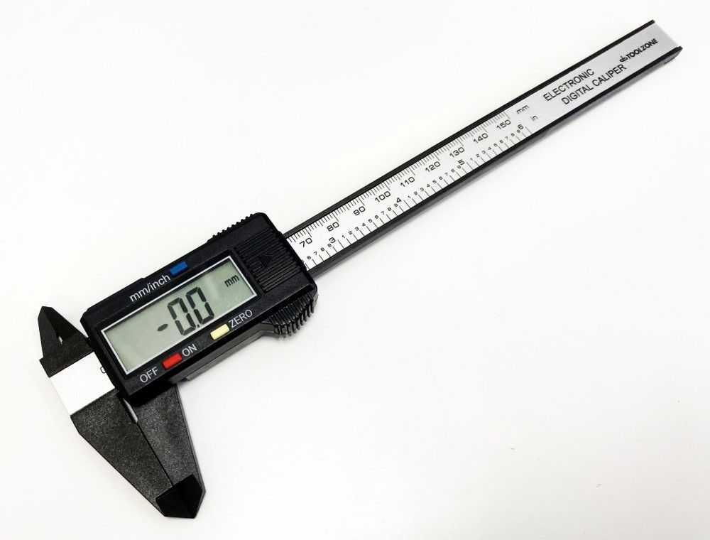 DIGITAL VERNIER CARBON FIBRE 0-150mm 0-6" - TOOLZONE KDPMS052