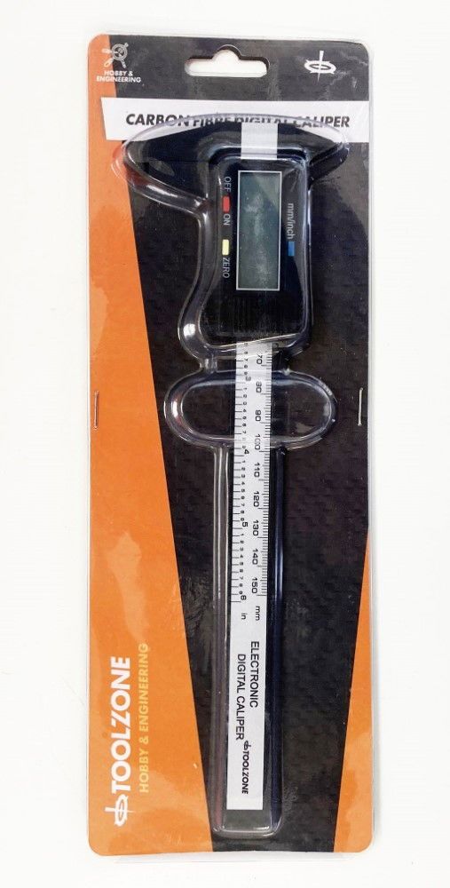 DIGITAL VERNIER CARBON FIBRE 0-150mm 0-6" - TOOLZONE KDPMS052 - Image 3