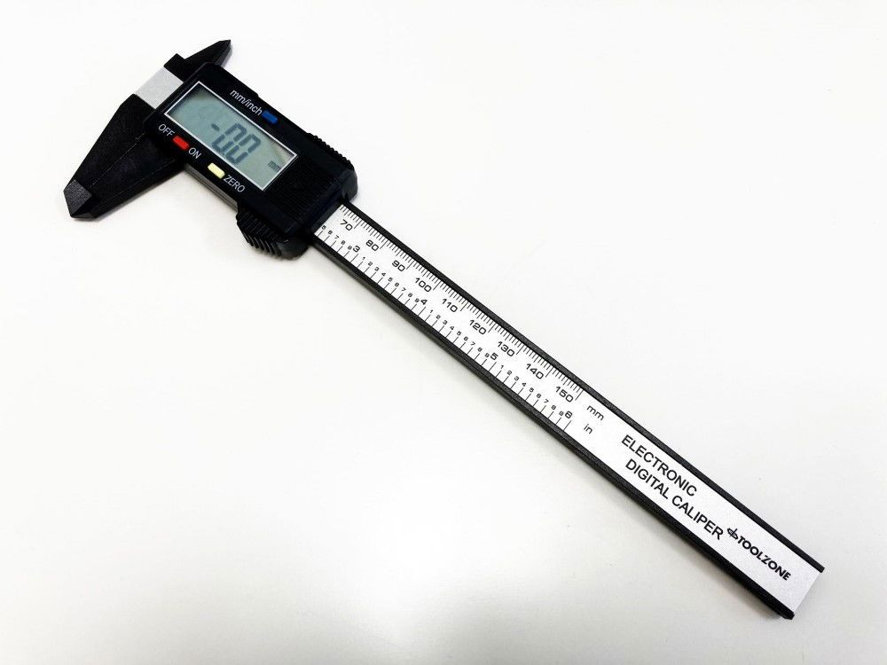 DIGITAL VERNIER CARBON FIBRE 0-150mm 0-6" - TOOLZONE KDPMS052 - Image 6