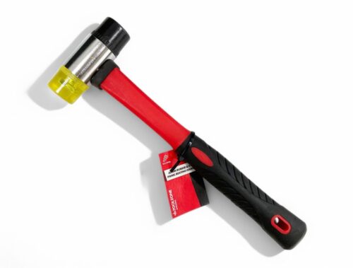 MALLET RUBBER AND NYLON HEAD 30mm FIBREGLASS HANDLE 290mm – TOOLZONE KDPHM126